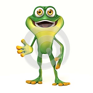 Frog welcome pose