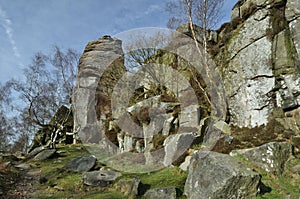 Froggatt Edge with millstones