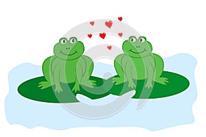 Frogs in love