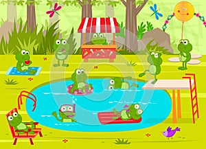 Frogs Pool Party photo