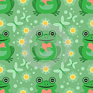 frogs seamless pattern-07