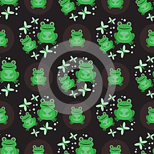 frogs seamless pattern-08