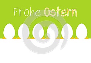 Frohe Ostern GlÃÂ¼ckwunschkarte. Eps10 Vector. photo