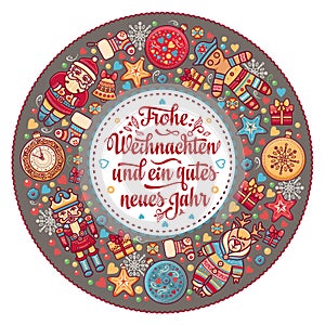 Frohe Weihnacht. Xmas Congratulations in Germany