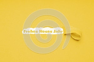 Frohes neues Jahr means happy new year in German photo