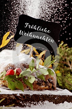 Frohliche weihnachten, merry christmas in german