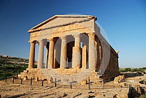 Front of ancient Greek temple