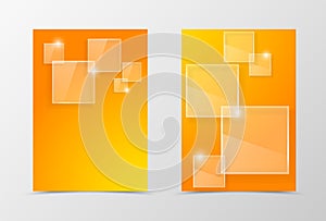 Front and back digital flyer template design