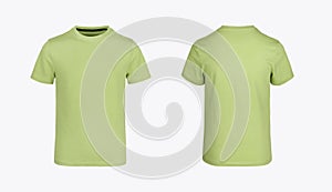 Front and back images of a boys basic t-shirt