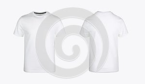 Front and back images of a boys basic t-shirt