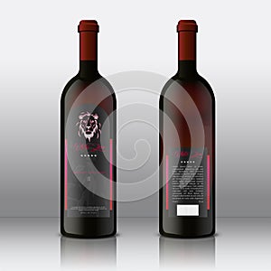 Front and back of Modern Wine Labels