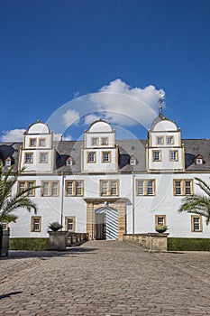 Front of the baroque castle Neuhaus in Paderborn
