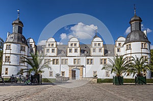 Front of the baroque castle Neuhaus in Paderborn