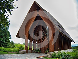 Front of Beautiful Rural Chapel in Kingsville, MO