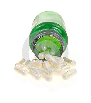 Front of bottle with acidophilus capsules photo