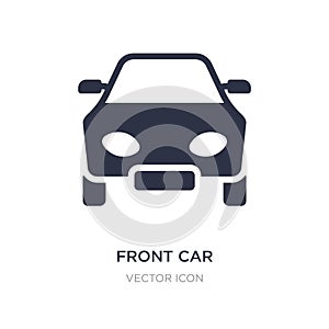 front car icon on white background. Simple element illustration from Transport concept