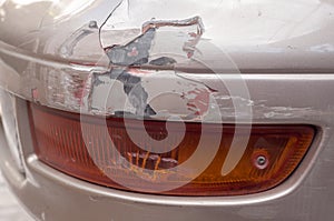 Front of carbumper crash trace,insurance