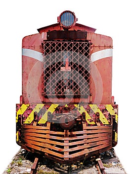 Front of Cargo Locomotive