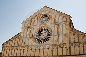 Front of Cathedral of St. Anastasia in Zadar