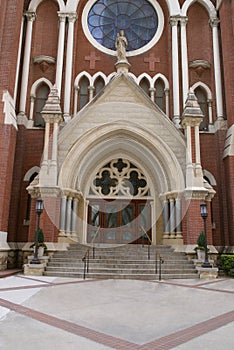 Front of a church