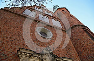 The front of The Church of The Poor Clares