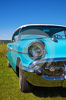 Front of a classic chevrolet Bel Air photo