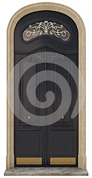 Front classic doors for a classic house