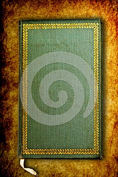 Front cover of ancient old mystical book