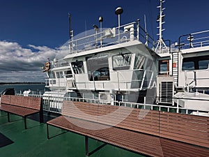 Front deck on a ferry