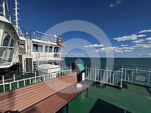 Front deck on a ferry