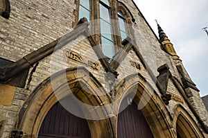 Front Door Arches of the Methodist Church Hall at Saltburn-by-the-sea 1865