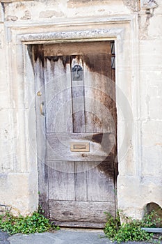 Front Door of a Beautiful Old English Cottage in the Cotswolds