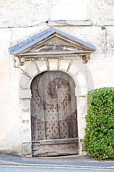 Front Door of a Beautiful Old English Cottage in the Cotswolds