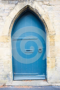 Front Door of a Beautiful Old English Cottage in the Cotswolds