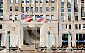 Front door of Chicago Merchandise Mart