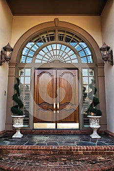 Front door entrance to home