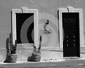Front door houses architecture mexico black and white