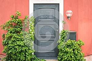 Front Door and Porch of an swedish Town House