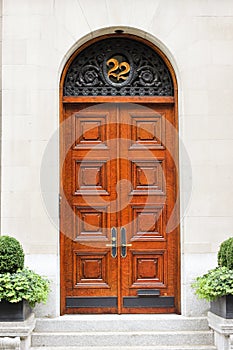 Front door to a house