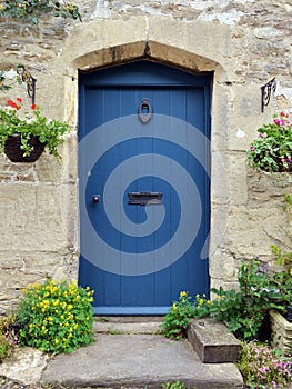 Front Door of a Traditional Cottage House