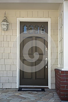 Front door of an upscale home