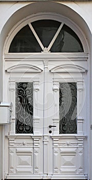 Front door of an upscale home