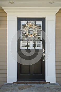 Front door of an upscale home photo