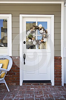 Front door of an upscale home