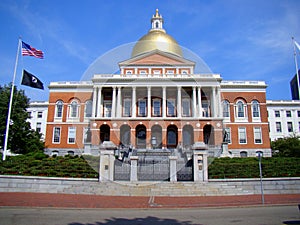 Front Elevation of Massachusetts State House, Boston