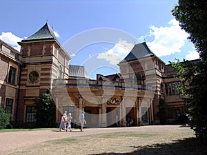 Front of Eltham Palace in England