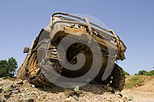 Front end of all-terrain vehicle