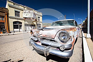 Front end of classic car