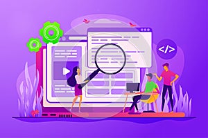 Front end development concept vector illustration