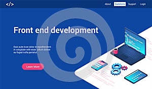 Front end development lp template